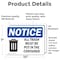 Signmission All Trash Must Be Put In The Container, 10 in W x Rectangle, Vinyl Decal OS-2PACK-NS-D-710-L-15225 - alternate 5